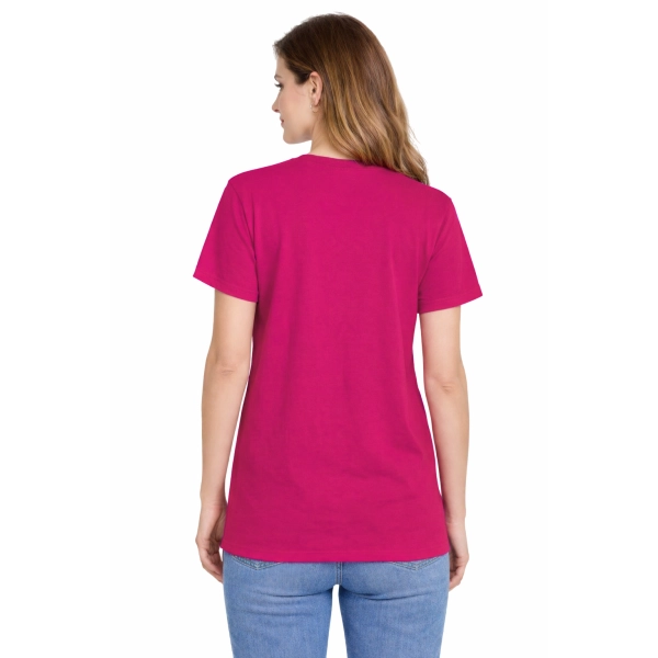 Damska koszulka T-shirt 100% miękka bawełna różowa roz. XXL